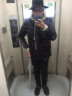「アイテム（メッセンジャーバッグ）」を使った、shuhei さん（メンズ・178cm・20代）の冬コーディネート