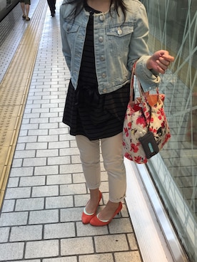 「after all（アフターオール）のアイテム」を使った、あきこさん（レディース・151cm）の春コーディネート