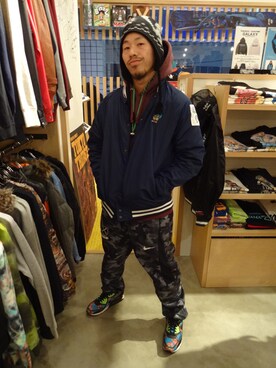「INTERBREED」｜「アイテム（ジャケット/アウター）」を使った、ブラックストアさん（メンズ・170cm）の冬コーディネート