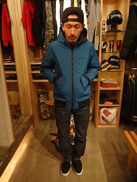 「アイテム（その他アウター）」を使った、ブラックストアさん（メンズ・177cm・20代）の冬コーディネート