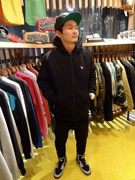 「アイテム（その他アウター）」を使った、ブラックストアさん（メンズ・162cm・20代）の春コーディネート
