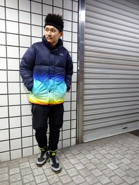 「APPLEBUM」｜「アイテム（ダウンジャケット/コート）」を使った、ブラックストアさん（メンズ・162cm）の秋コーディネート