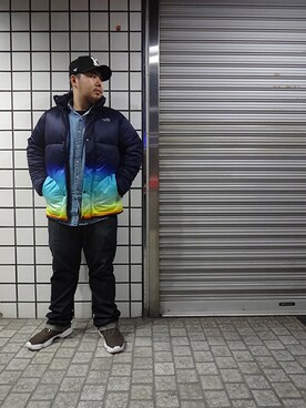 「APPLEBUM」｜「アイテム（ダウンジャケット/コート）」を使った、ブラックストアさん（メンズ・167cm）の秋コーディネート