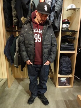 「Diamond SUPPLY CO.」｜ブラックストアさん（メンズ・178cm）の秋コーディネート