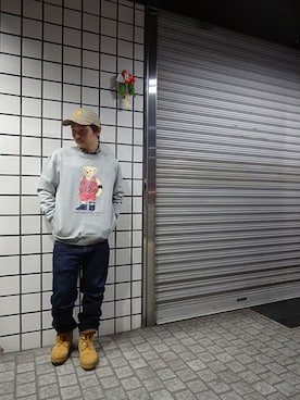 「santastic!」｜ブラックストアさん（メンズ・162cm）の冬コーディネート