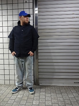 「 Baseball Shirt」｜ブラックストアさん（メンズ・167cm）の春コーディネート
