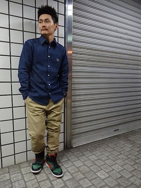 「santastic!」｜ブラックストアさん（メンズ・162cm）の春コーディネート