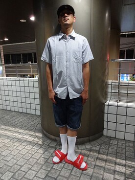 「Diamond SUPPLY CO.」｜ブラックストアさん（メンズ・178cm）の夏コーディネート