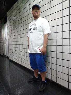 「 Tシャツ」｜ブラックストアさん（メンズ・167cm）の夏コーディネート