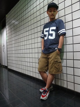 「 Tシャツ」｜ブラックストアさん（メンズ・162cm）の秋コーディネート