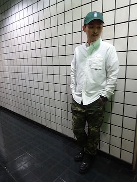 「INTERBREED」｜ブラックストアさん（メンズ・162cm）の秋コーディネート