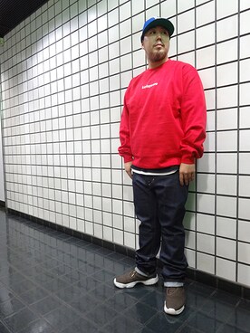 「Lafayette（ラファイエット）のアイテム（スウェット）」を使った、ブラックストアさん（メンズ・167cm）の秋コーディネート