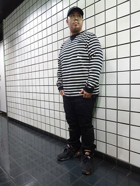 「Lafayette（ラファイエット）のアイテム（スウェット）」を使った、ブラックストアさん（メンズ・167cm）の秋コーディネート