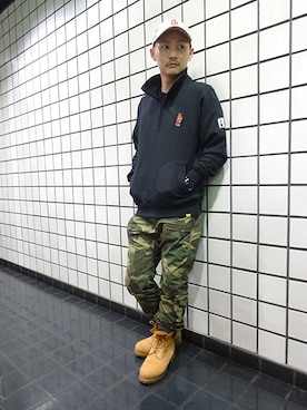 「INTERBREED」｜ブラックストアさん（メンズ・162cm）の秋コーディネート