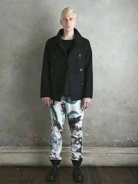 「PARADOX（パラドックス）のアイテム（パンツ）」を使った、にっしーさん（メンズ・178cm）の秋コーディネート