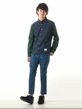 「Bitter Ender（ビターエンダー）のアイテム」を使った、にっしーさん（メンズ・178cm）の秋コーディネート
