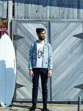 にっしーさん（メンズ・178cm）の冬コーディネート