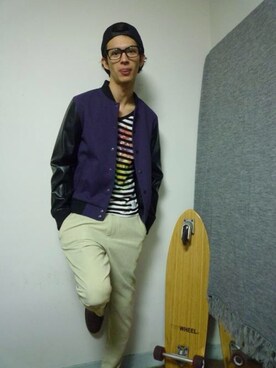 にっしーさん（メンズ・175cm）の冬コーディネート