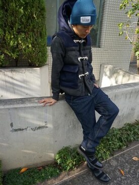 にっしーさん（メンズ・175cm）の冬コーディネート