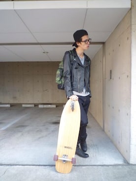 にっしーさん（メンズ・175cm）の冬コーディネート