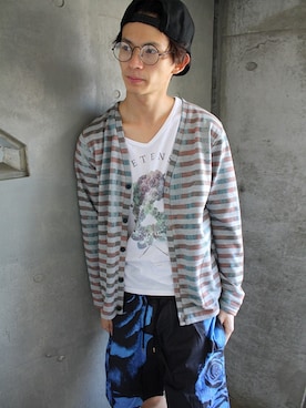 「PARADOX（パラドックス）のアイテム（パンツ）」を使った、にっしーさん（メンズ・175cm）の春コーディネート