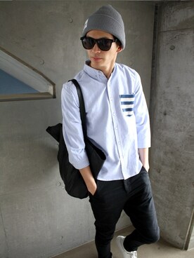 にっしーさん（メンズ・175cm）の春コーディネート