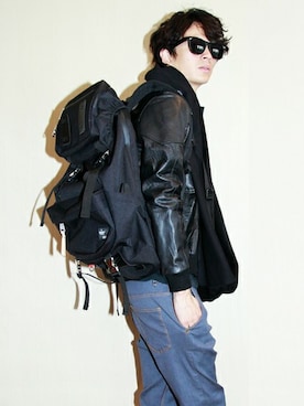 「スヌード」｜「アイテム（ジャケット/アウター）」を使った、にっしーさん（メンズ・175cm）の冬コーディネート