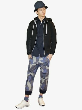 「DETAILS（ディテールズ）のアイテム（シューズ）」を使った、にっしーさん（メンズ・175cm）の冬コーディネート