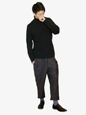 「DETAILS（ディテールズ）のアイテム（シューズ）」を使った、にっしーさん（メンズ・175cm）の冬コーディネート