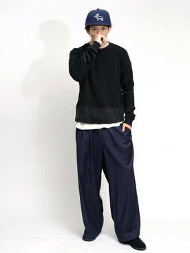 「DETAILS（ディテールズ）のアイテム（パンツ）」を使った、にっしーさん（メンズ・175cm）の夏コーディネート