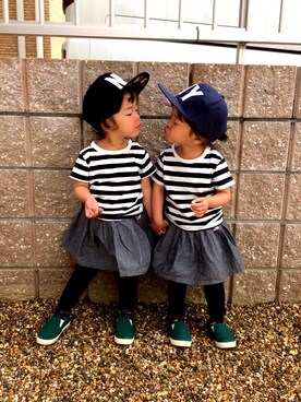 m&kさん(キッズ・90cm)の春コーディネート