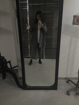 「PULL&BEAR（プルアンドベア）のアイテム（スラックス）」を使った、NN娜塔鲨さん（レディース・160cm）の春コーディネート