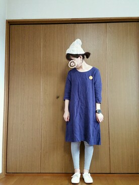 「Adam et Rope A・E・R（アダムエロペ）のアイテム（帽子）」を使った、あか＊さん（レディース・161cm）の秋コーディネート