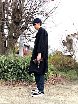 「TEATORA（テアトラ）のアイテム（その他アウター）」を使った、Mackeyさん（メンズ・175cm）の冬コーディネート