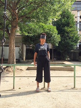「UNIF（ユニフ）のアイテム（トップス）」を使った、saoriadrenaさん（レディース・165cm）の秋コーディネート