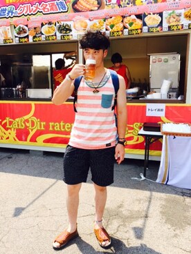 you。さん（メンズ・178cm）の夏コーディネート