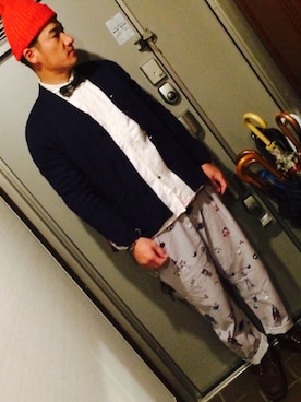 「HAPPYBOUNCE（ハッピーバウンス）のアイテム」を使った、you。さん（メンズ・178cm）の秋コーディネート