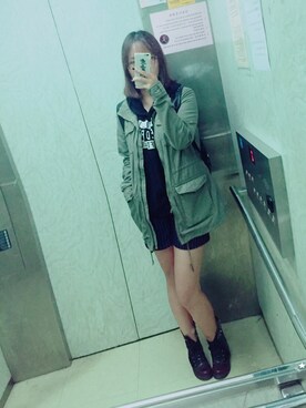 「H&M（エイチ・アンド・エム）のアイテム（カバーオール）」を使った、ureyreyさん（レディース・165cm）の秋コーディネート