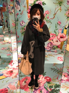 「KATIE JUDITHのアイテム」を使った、Doumaoyaさん（レディース・160cm）の冬コーディネート