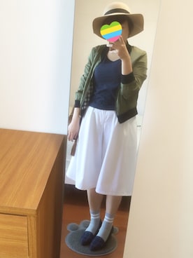 「フリンジバッグ」｜「アイテム（ブルゾン）」を使った、つなこさん（レディース・157cm）の秋コーディネート
