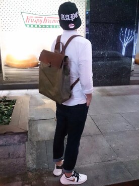 「AAPE BY A BATHING APE（エーエイプバイアベイシングエイプ）のアイテム（帽子）」を使った、Brian_YHさん（メンズ・174cm）の夏コーディネート