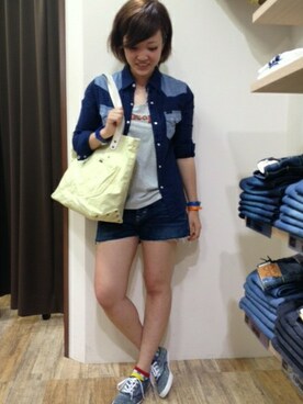 MIYAMOMOさん（レディース・157cm）の夏コーディネート