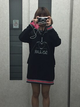 「BASE（ベース）のアイテム（オールインワン・サロペット）」を使った、ななぽさん（レディース・151cm）の秋コーディネート