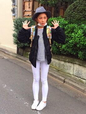 h・yuuさん（レディース・165cm）の春コーディネート