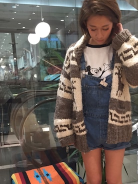 「カウチン」｜h・yuuさん（レディース・165cm）の春コーディネート