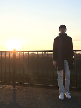 「haco!（ハコ）のアイテム（ジャケット/アウター）」を使った、おりさん（メンズ・177cm）の冬コーディネート