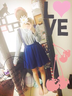 「UNIQLO Tシャツ」｜えいちえす。さん（レディース・151cm）の秋コーディネート