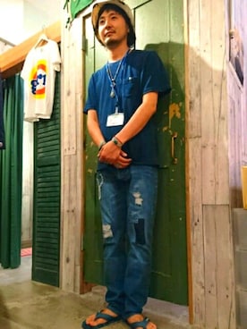 「PHATEE（ファッティー）のアイテム」を使った、きたろうさん【grn】さん（メンズ・182cm）の夏コーディネート