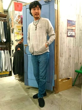 「アイテム（スウェット）」を使った、きたろうさん【grn】さん（メンズ・182cm・30代）の秋コーディネート