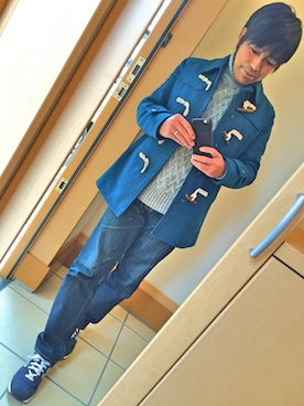 「アイテム（ダッフルコート）」を使った、naoさん（メンズ・165cm・40代）の秋コーディネート